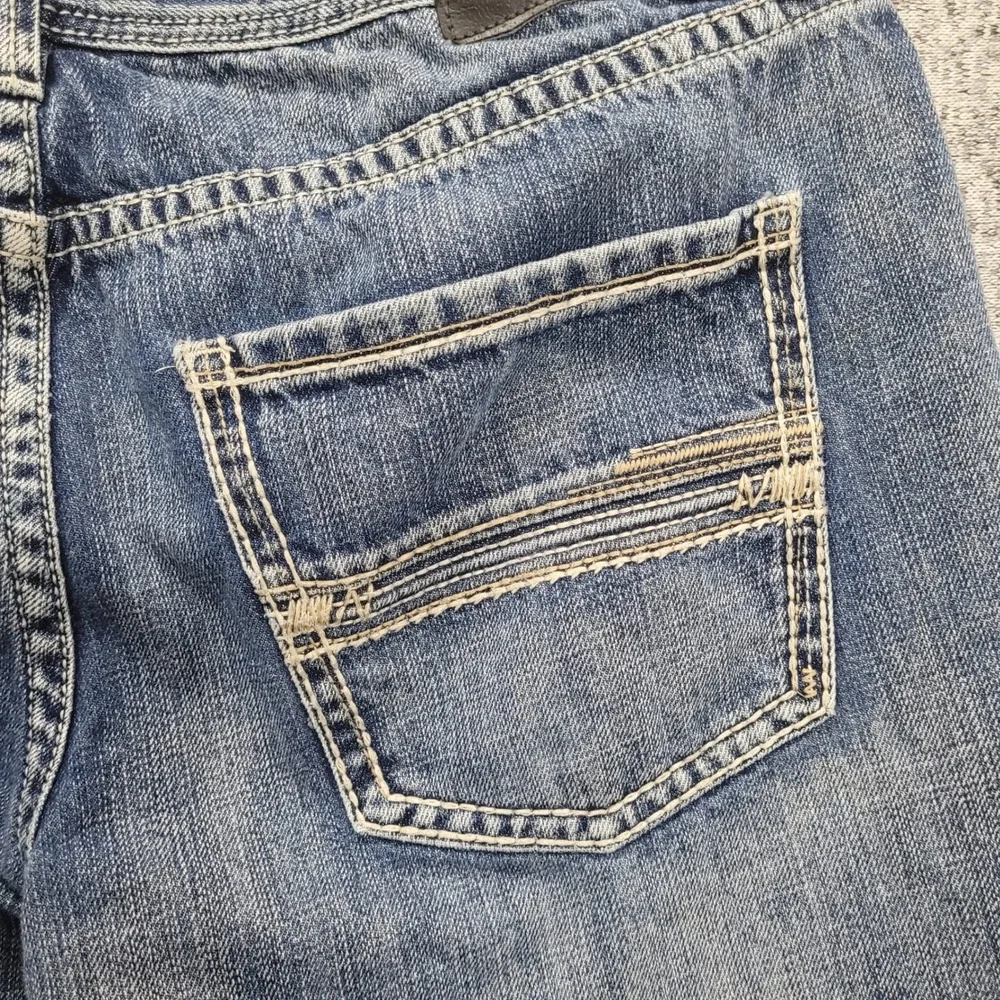Rock & Roll Denim Pistol Stackable Regular Boot Cut Jeans Mens 38x32 Medium Wash